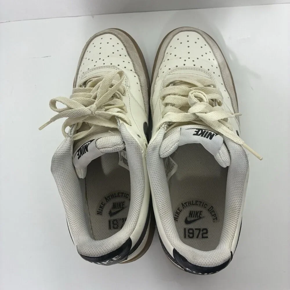Nike Court Vision Low Men’s Size 9 Sail Black Gum Sneakers FQ8075-133